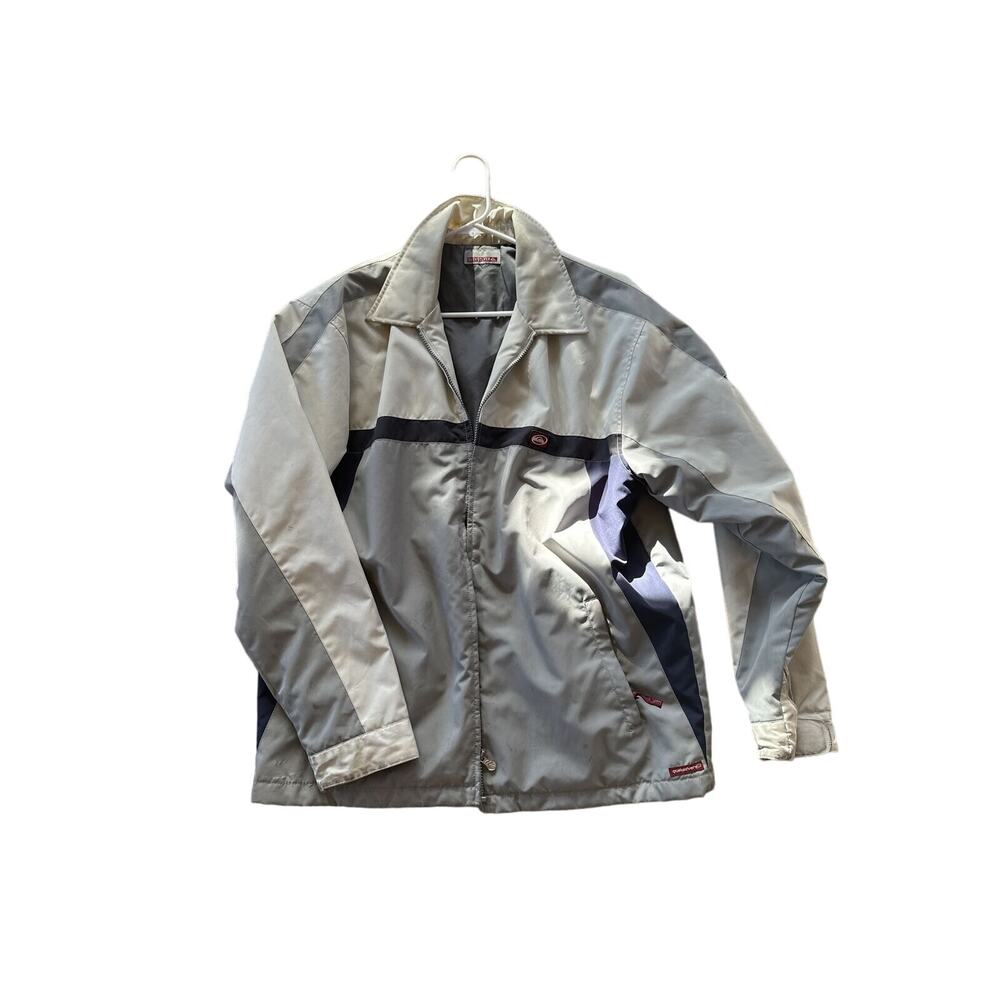 Vintage Quiksilver Winter Puffer Jacket Men's Large Gray / white RARE